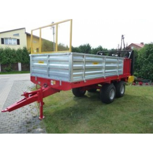 Remorca de impratiat gunoi dublu ax tandem Z8t