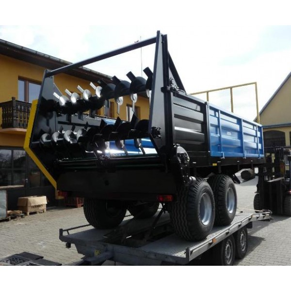 Remorca de impratiat gunoi dublu ax tandem Z8t